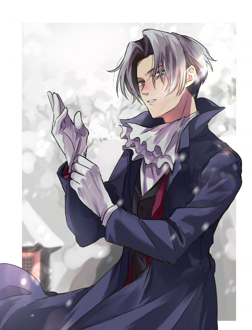 miles edgeworth (ace attorney and 1 more) drawn by 480_(y0ha_m00n)