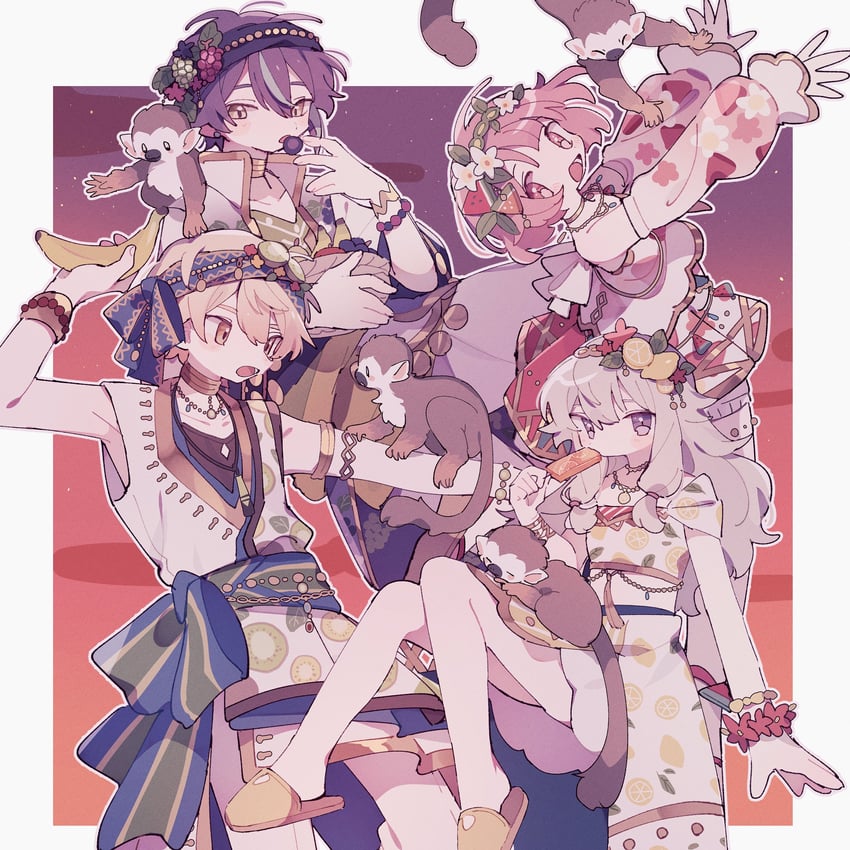 ootori emu, tenma tsukasa, kusanagi nene, and kamishiro rui (project sekai) drawn by nodori710