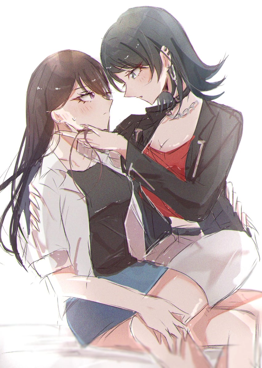 shiina taki and yahata umiri (bang dream! and 1 more) drawn by mochizuki_(8_wa0407)