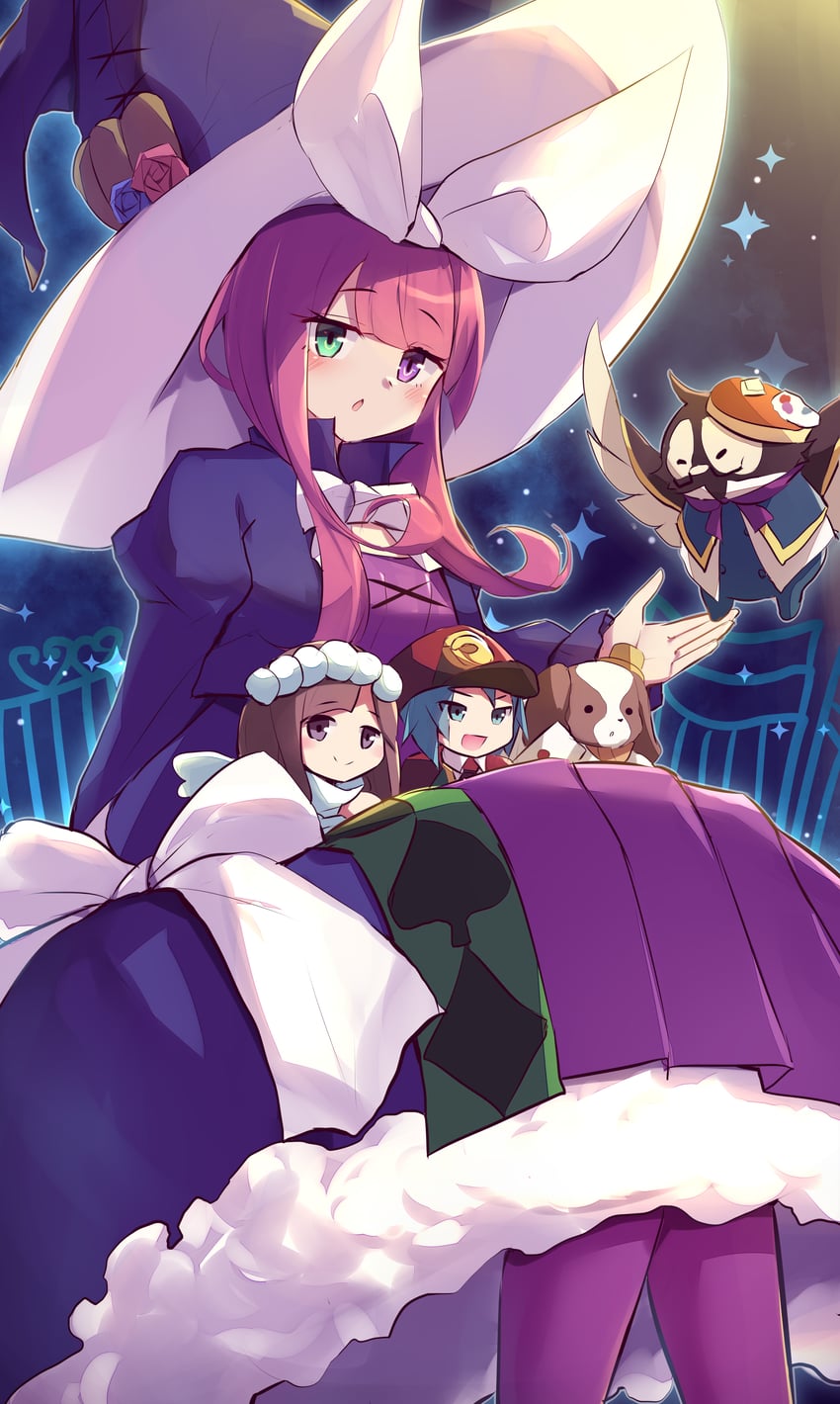 madolche magileine, madolche messengelato, madolche anjelly, madolche hootcake, and madolche cruffssant (yu-gi-oh!) drawn by kanzakietc