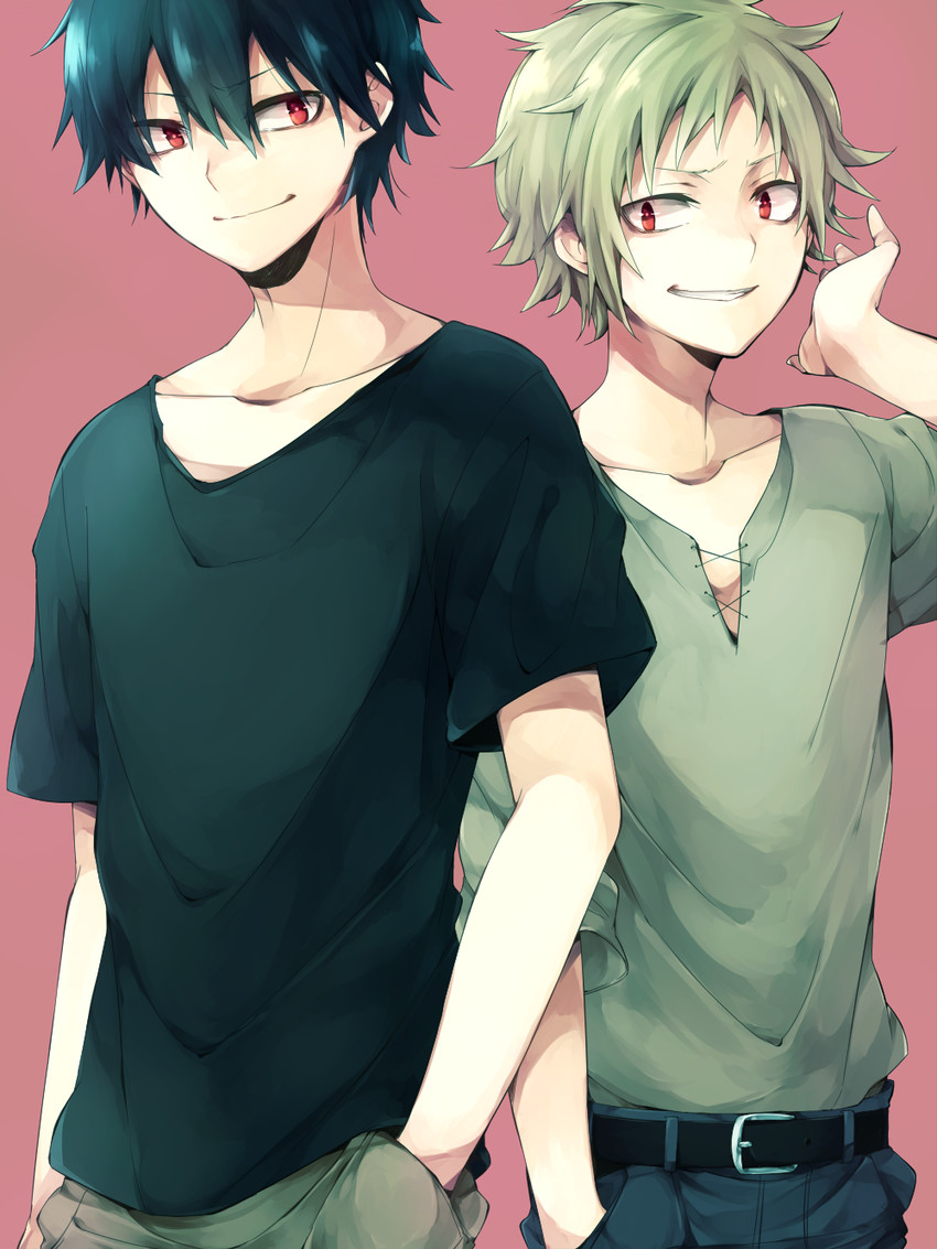 kisaragi shintarou and kano shuuya (kagerou project) drawn by asuna_(doruru-mon)