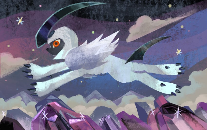 absol (pokemon and 1 more) drawn by the_common_star
