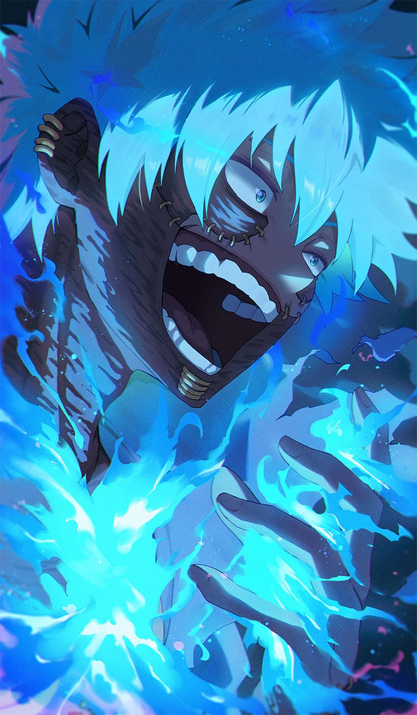 dabi and todoroki touya (boku no hero academia) drawn by matsumotoshinnnosuke