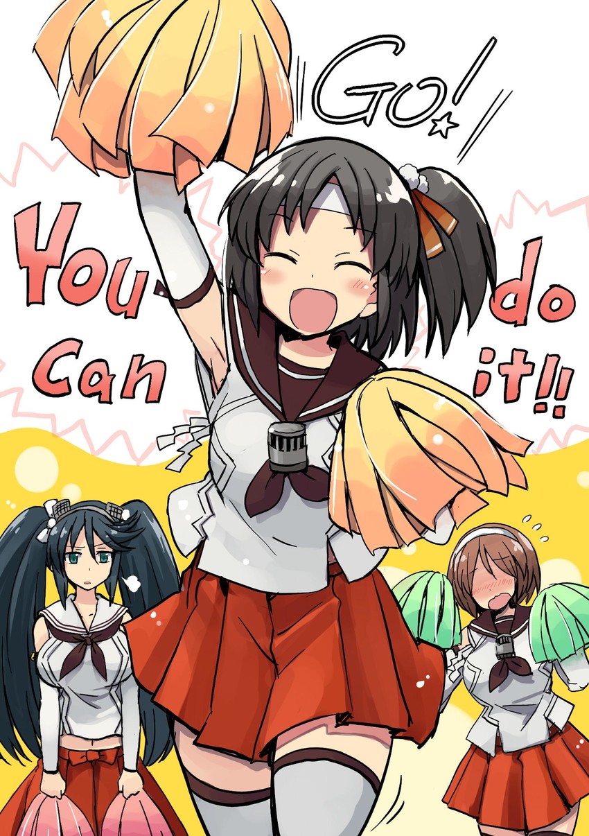 isuzu, nagara, and natori (kantai collection) drawn by mizumoto_tadashi
