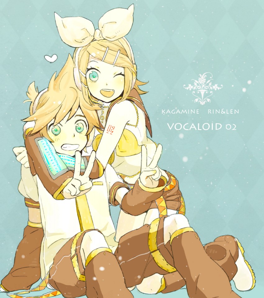 kagamine rin and kagamine len (vocaloid) drawn by robin_(alicework)