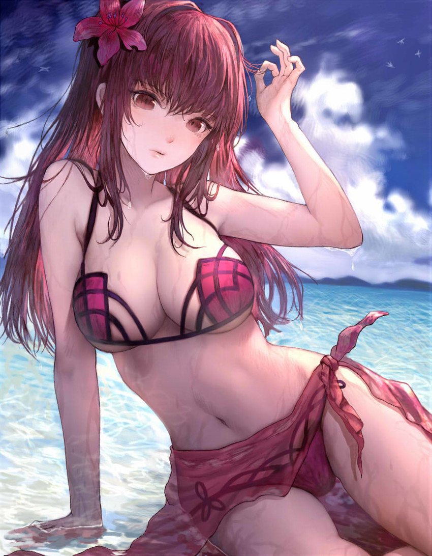 scathach (fate and 1 more) drawn by norari_kuno
