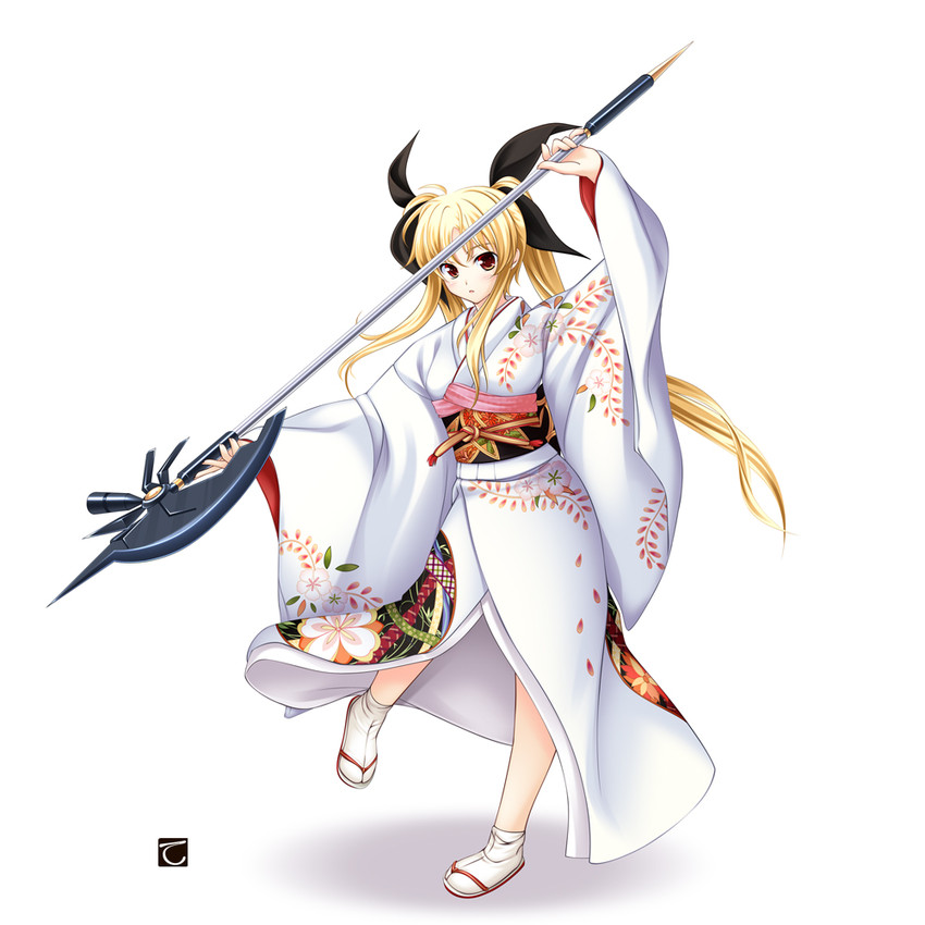fate testarossa and bardiche (lyrical nanoha and 1 more) drawn by tebukuro