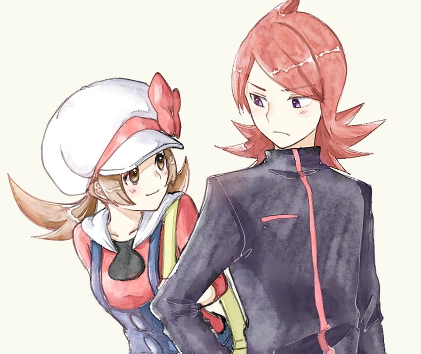 lyra and silver (pokemon and 1 more) drawn by asuka_rkgk