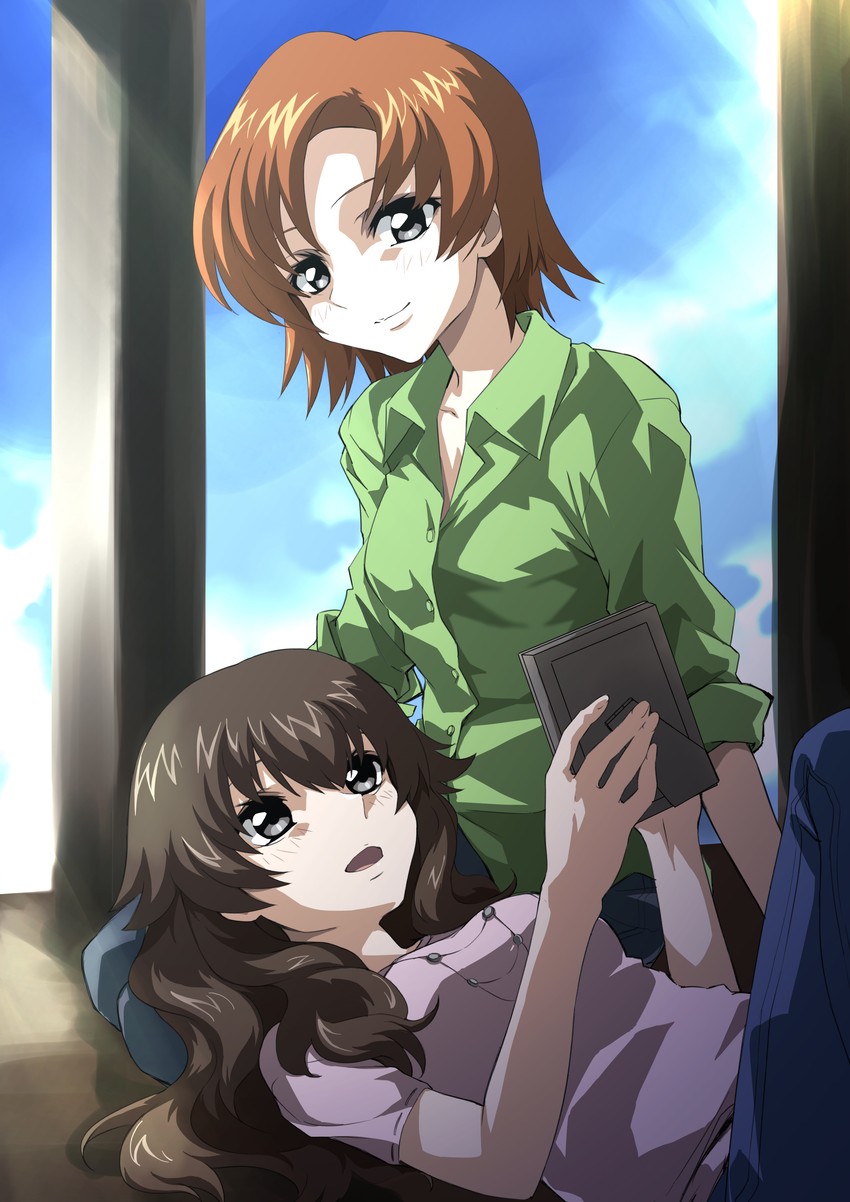 toomi maya and hino miwa (soukyuu no fafner) drawn by chiizu_ore