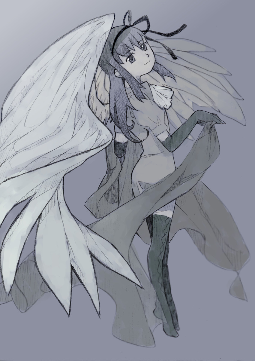 akemi homura and akuma homura (mahou shoujo madoka magica and 1 more) drawn by fixative