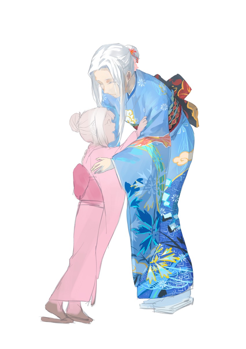 illyasviel von einzbern and irisviel von einzbern (fate and 1 more) drawn by white2013
