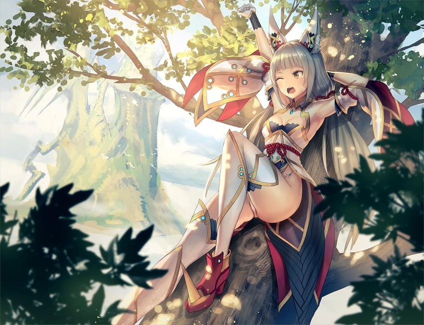 nia (xenoblade chronicles and 1 more) drawn by anbe_yoshirou