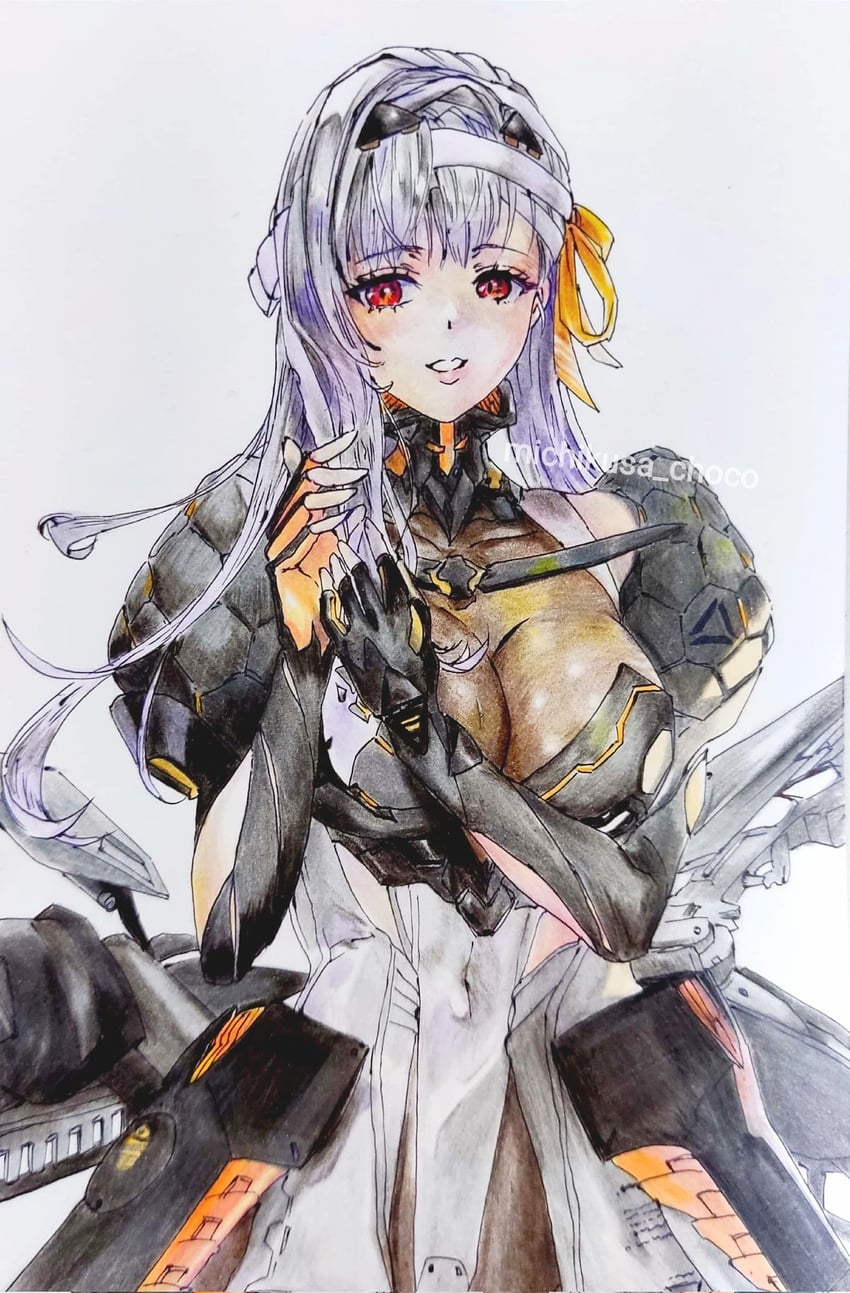 modernia (goddess of victory: nikke) drawn by michikusa_choco