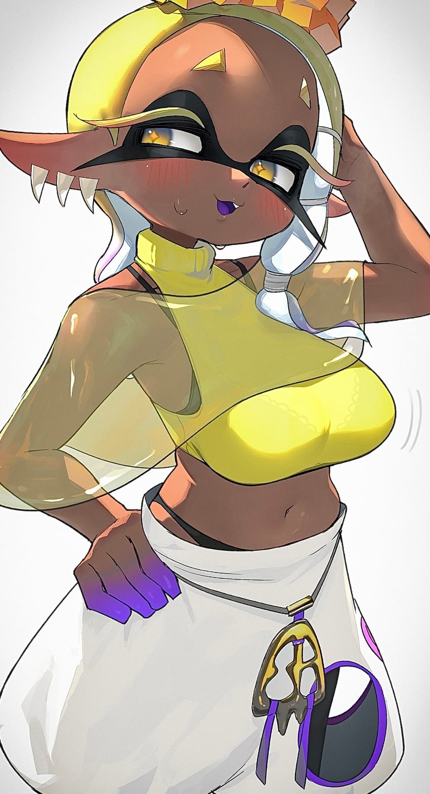 frye (splatoon and 1 more) drawn by kashu_(hizake)