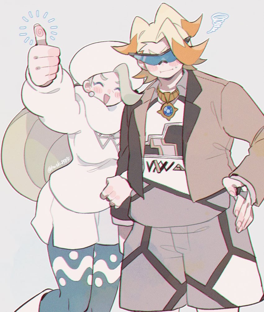melony and gordie (pokemon and 1 more) drawn by kawasaki_(kwsk_8765)