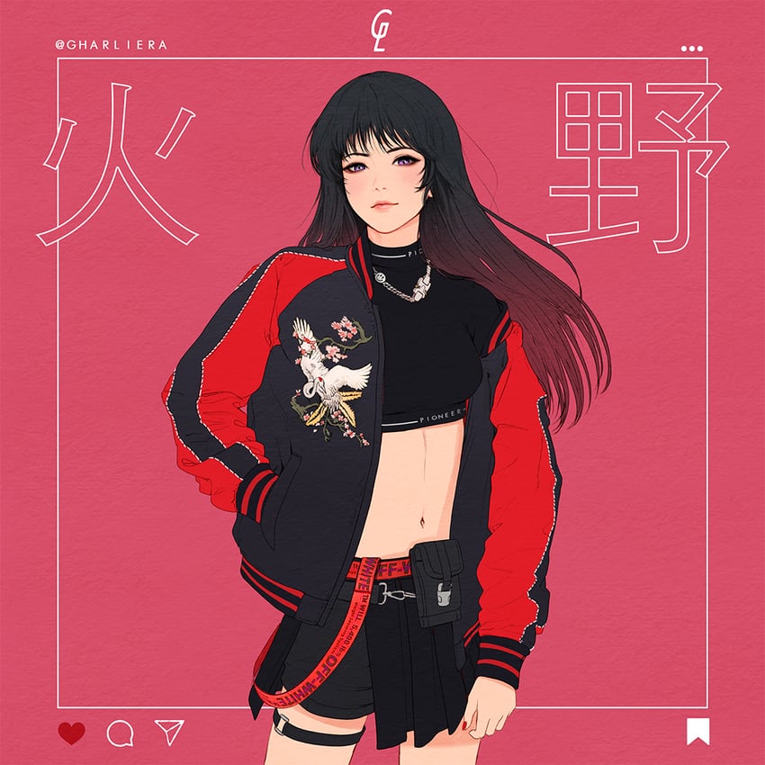 hino rei (bishoujo senshi sailor moon) drawn by park_junkyu