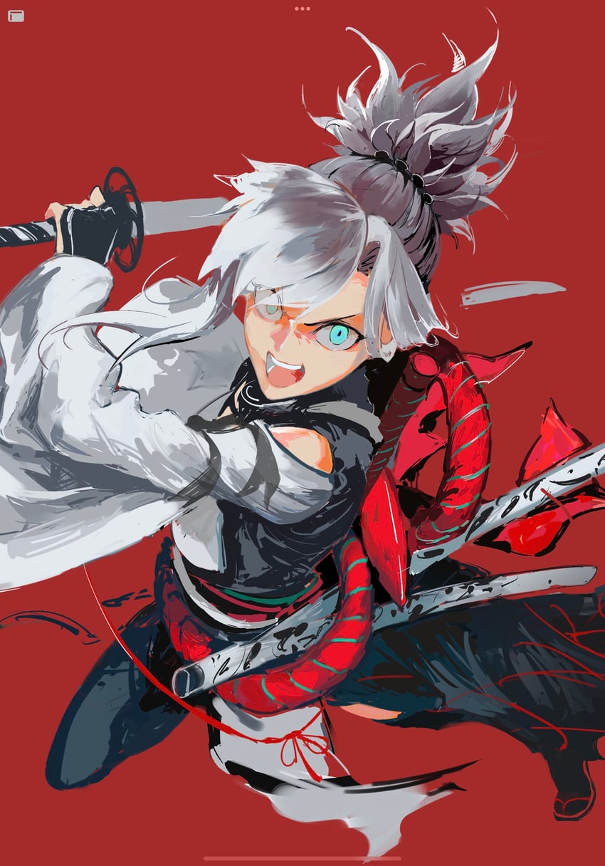 miyamoto musashi (fate and 2 more) drawn by dongfang_shuo