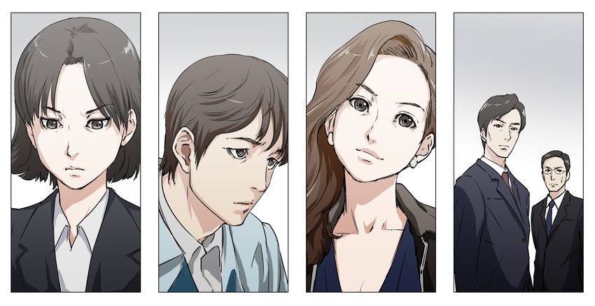 ogashira hiromi, kayoco anne patterson, yasuda tatsuhiko, yaguchi randou, and akasaka hideki (godzilla and 1 more) drawn by sjw_kazuya