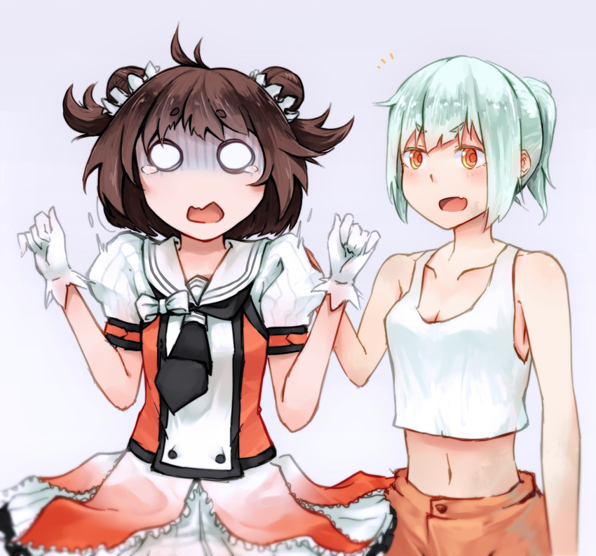 naka, naka kai ni, and yuubari (kantai collection) drawn by long_bay