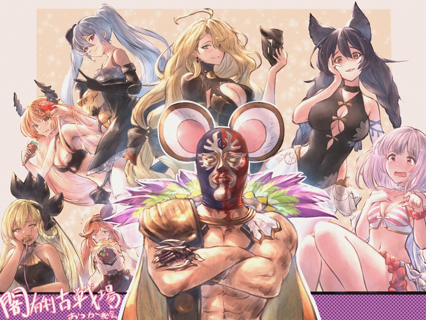 gran, clarisse, nier, orchis, vikala, and 5 more (granblue fantasy) drawn by sassakntm