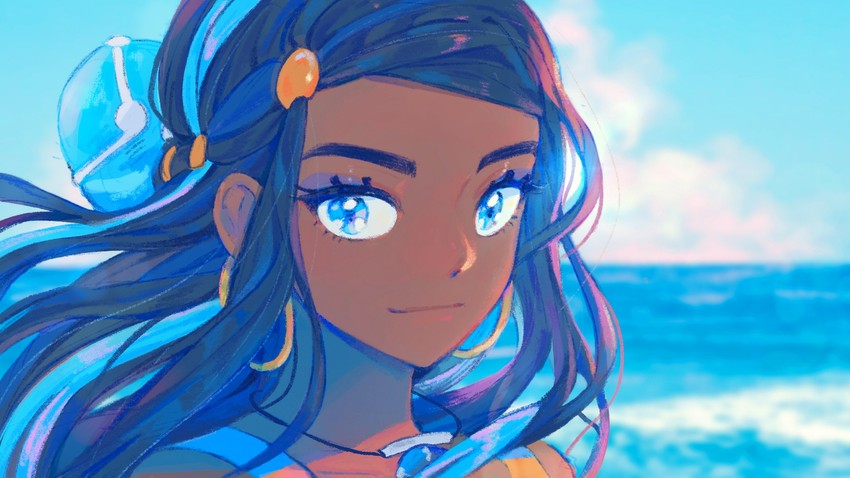 nessa (pokemon and 1 more) drawn by 43_pon