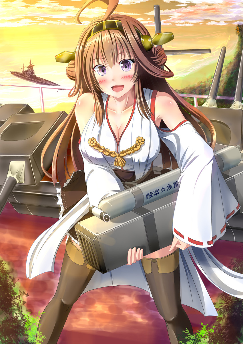 kongou (kantai collection and 1 more) drawn by ichikawa_feesu