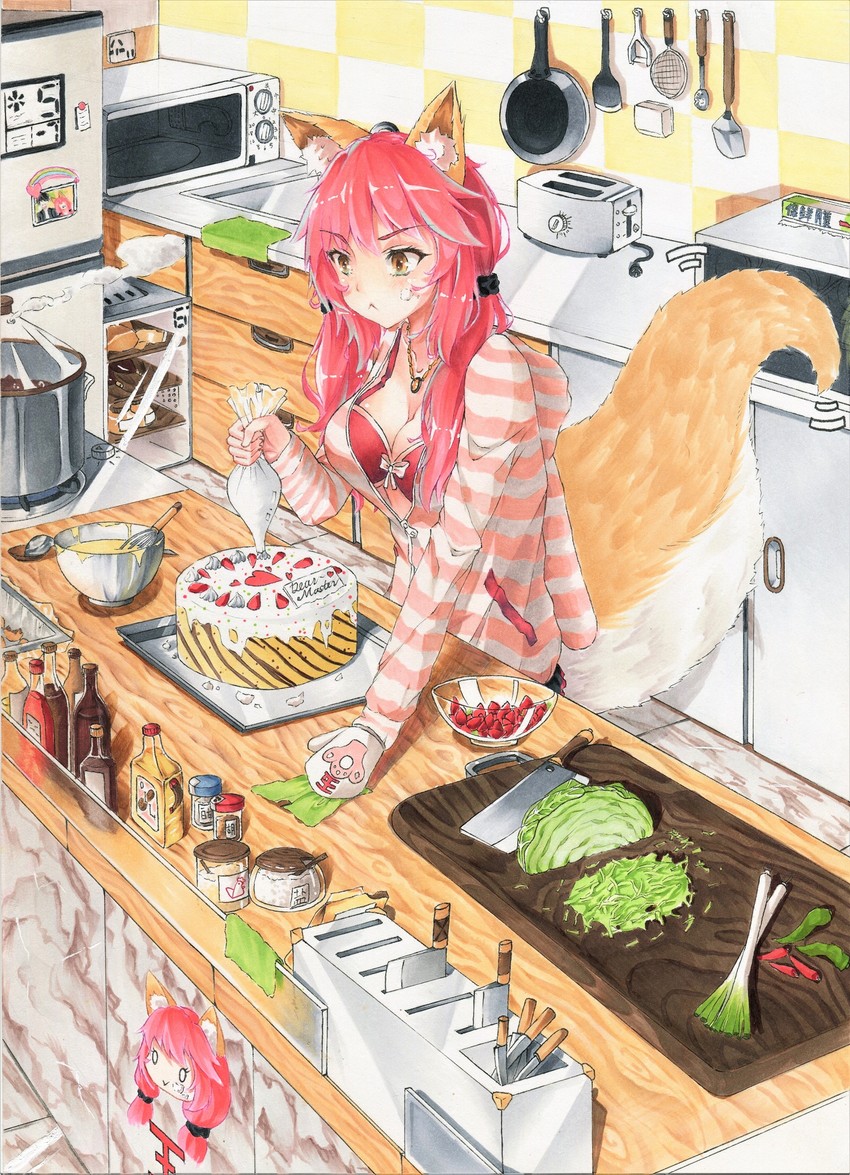tamamo and tamamo no mae (fate and 3 more) drawn by yuan_long