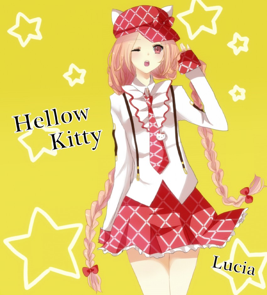 hello kitty and lucia (sanrio and 2 more) drawn by ilovepiano