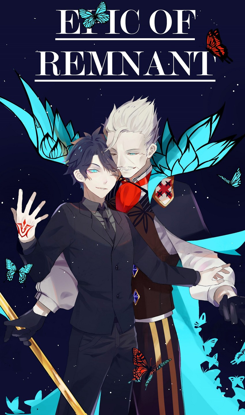 fujimaru ritsuka and james moriarty (fate and 1 more) drawn by paranoia