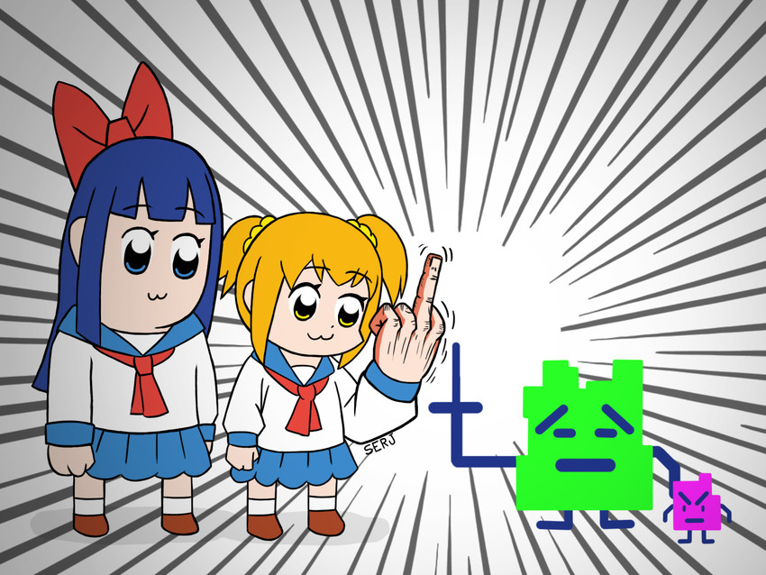 popuko, pipimi, err, and ignignokt (poptepipic and 2 more) drawn by serjatronic