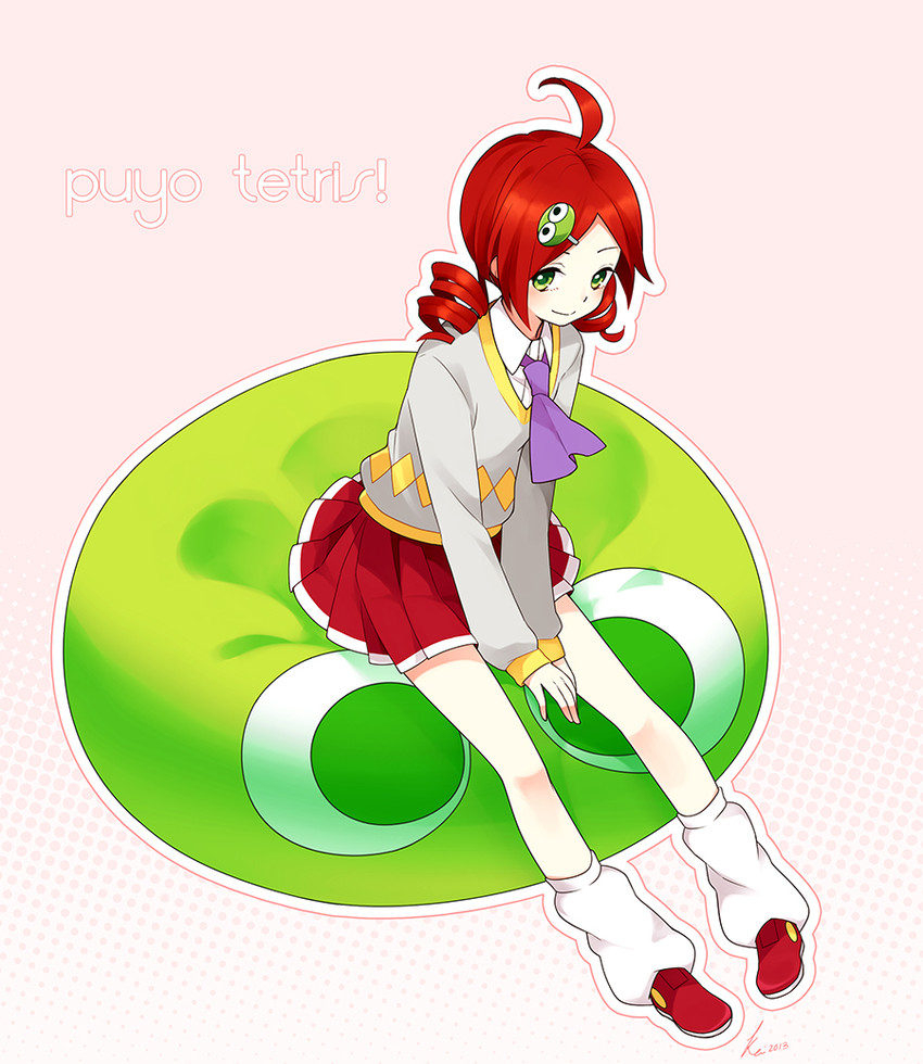 puyo and andou ringo (puyopuyo and 1 more) drawn by kei-chan_(atlas_kei)