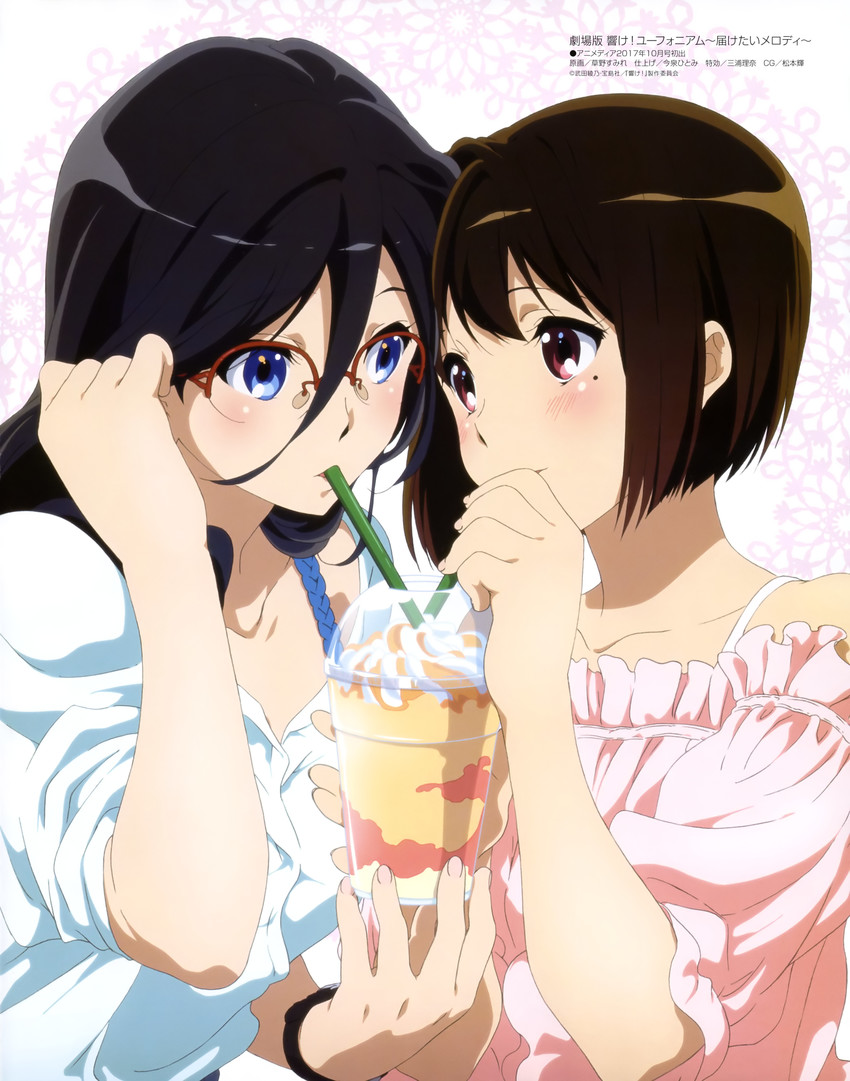 tanaka asuka and nakaseko kaori (hibike! euphonium and 2 more) drawn by kusano_sumire