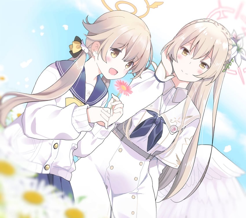 hifumi and nagisa (blue archive) drawn by mizuki_toko
