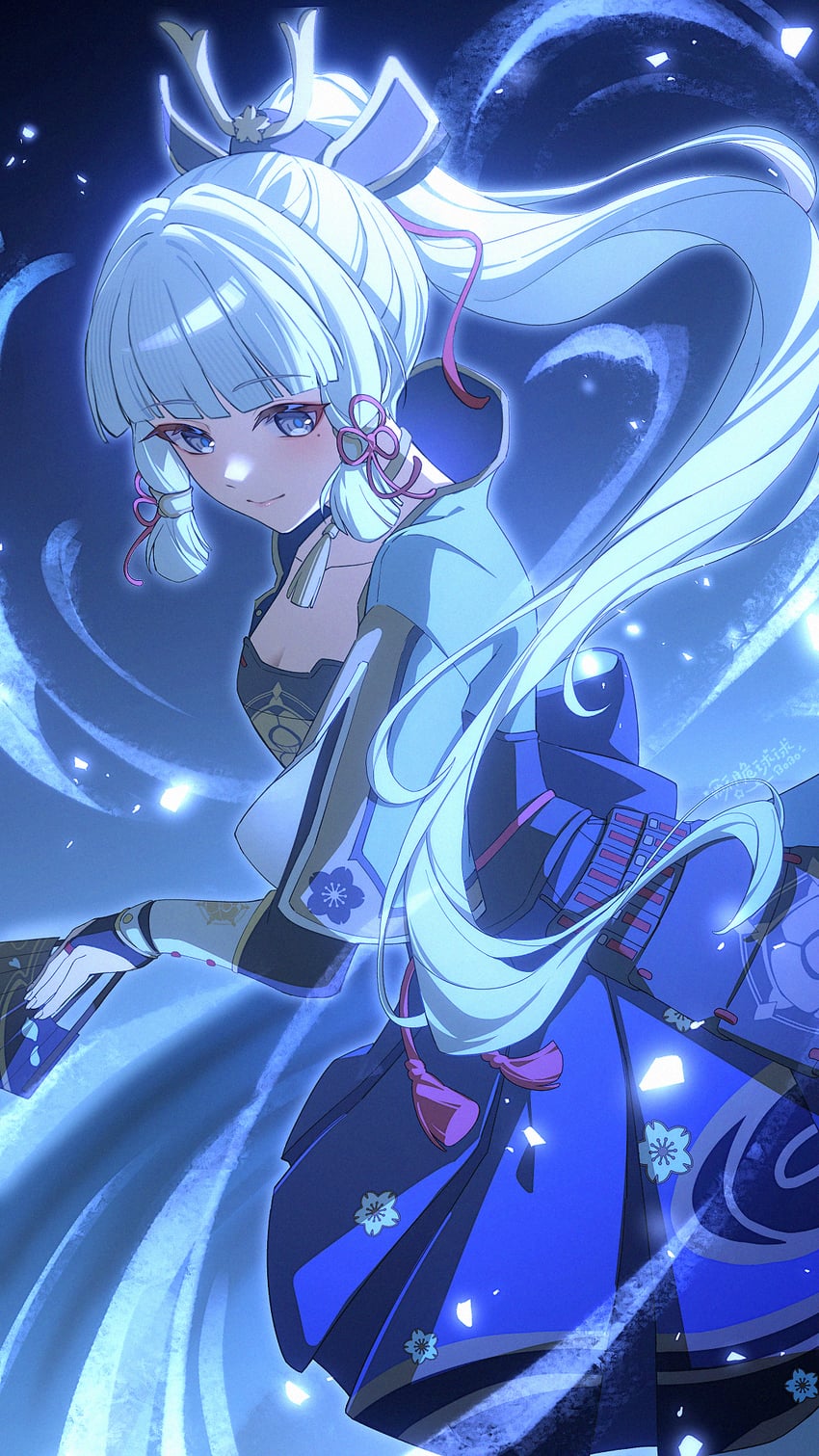 kamisato ayaka (genshin impact) drawn by so_zei_tama_tama