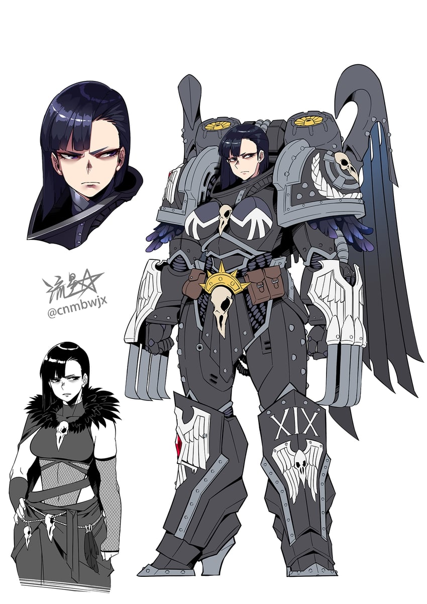 corvus corax (warhammer 40k) drawn by ryuusei_(mark_ii)