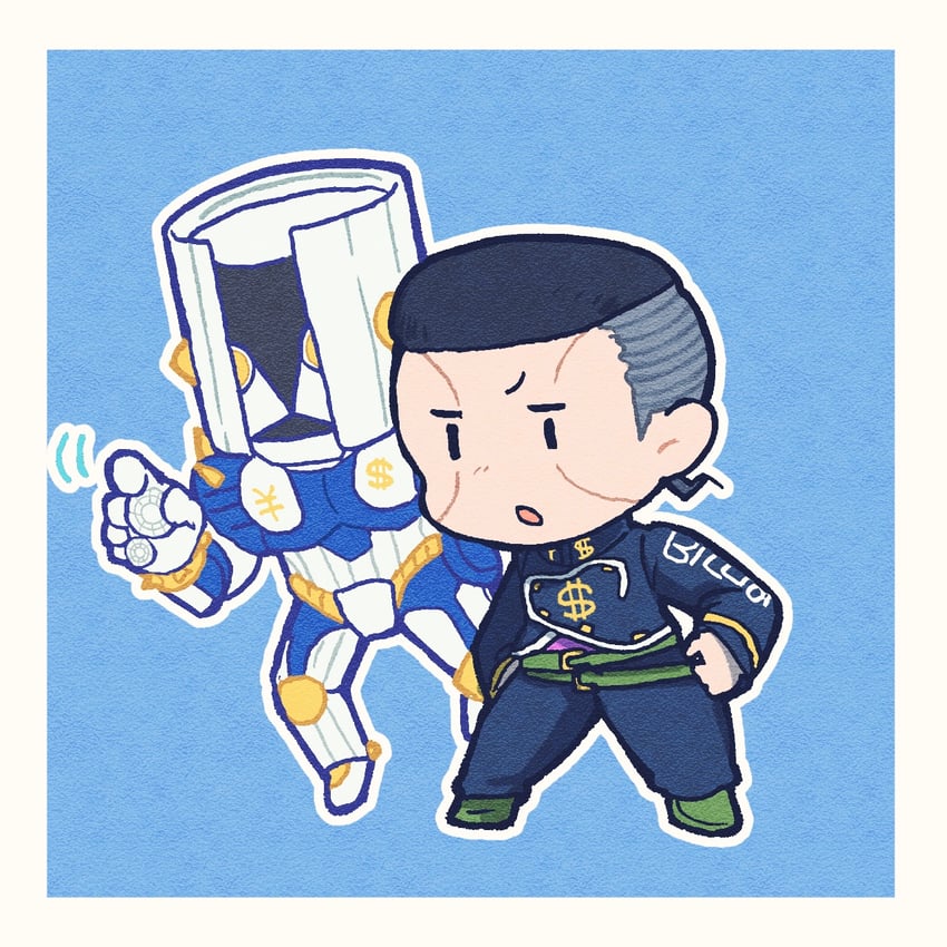 nijimura okuyasu and the hand (jojo no kimyou na bouken and 1 more) drawn by kasasagi_(hinagi)