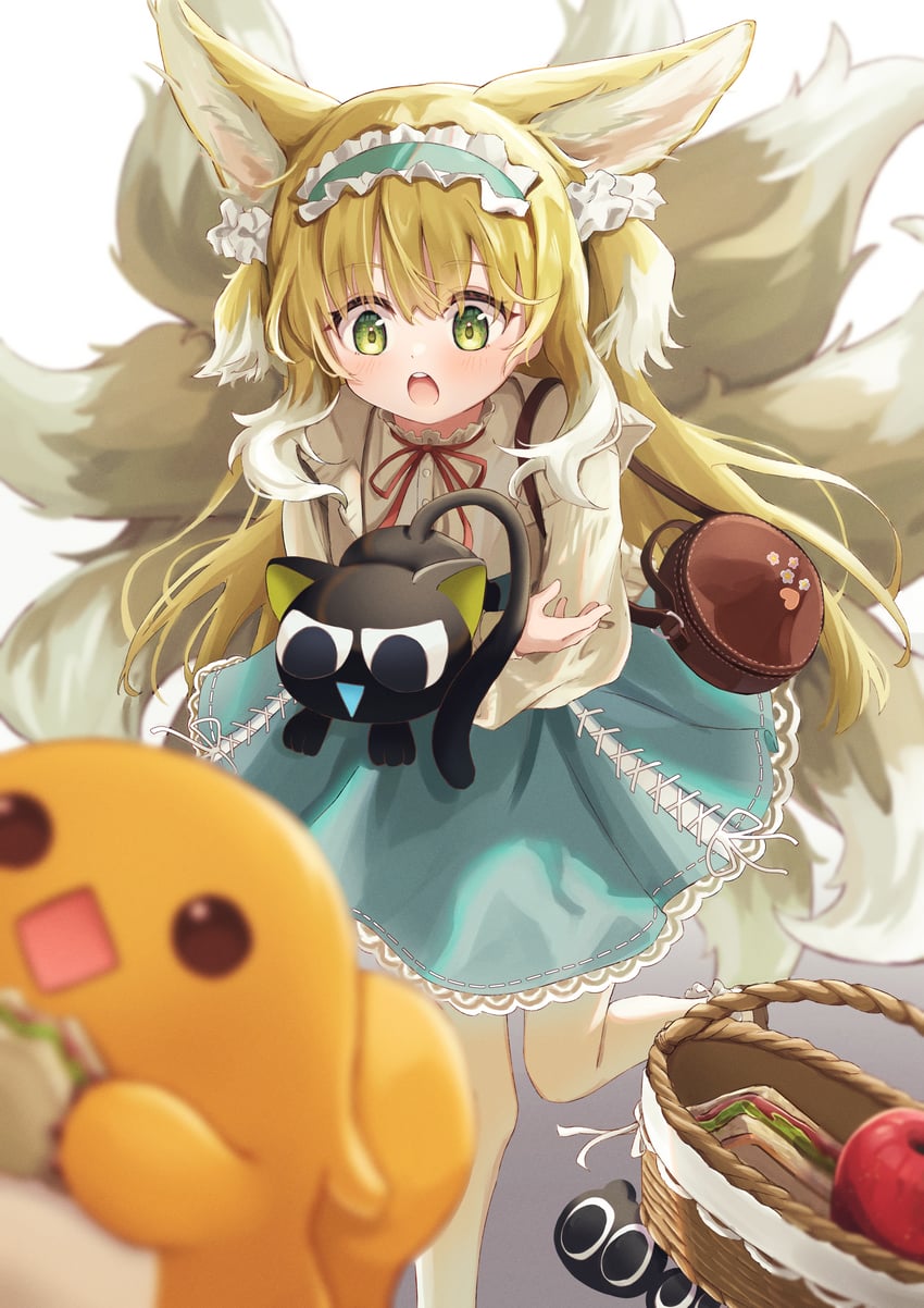 suzuran, luo xiaohei, heixiu, and bidiu (arknights and 1 more) drawn by riu_kawano