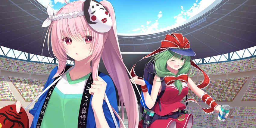 kagiyama hina and hata no kokoro (touhou and 1 more) drawn by sasahara_wakaba