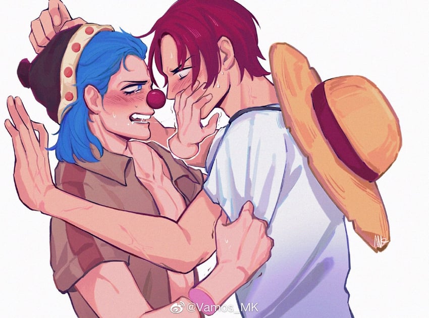 shanks and buggy the clown (one piece) drawn by vamos_mk