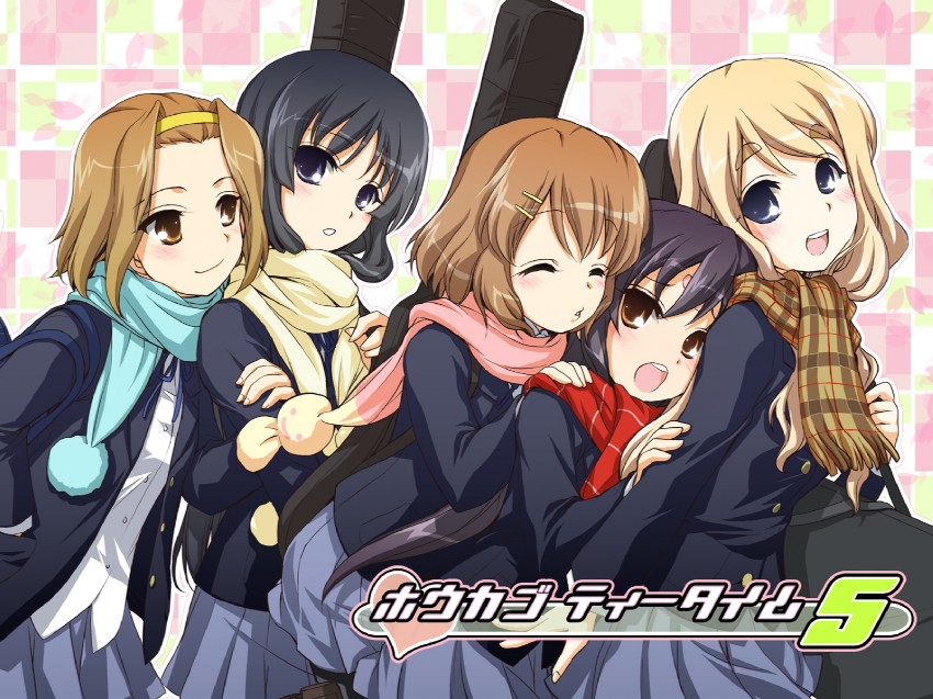 akiyama mio, nakano azusa, hirasawa yui, tainaka ritsu, and kotobuki tsumugi (k-on!) drawn by fujieda_miyabi