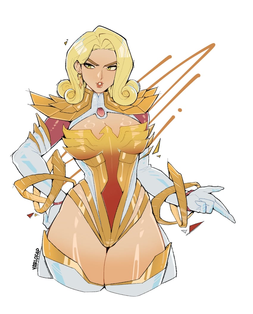 emma frost (marvel and 2 more) drawn by alohapz