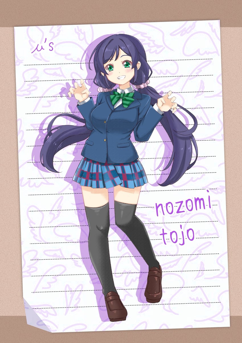 tojo nozomi (love live! and 1 more) drawn by matsurugi_tsukasa