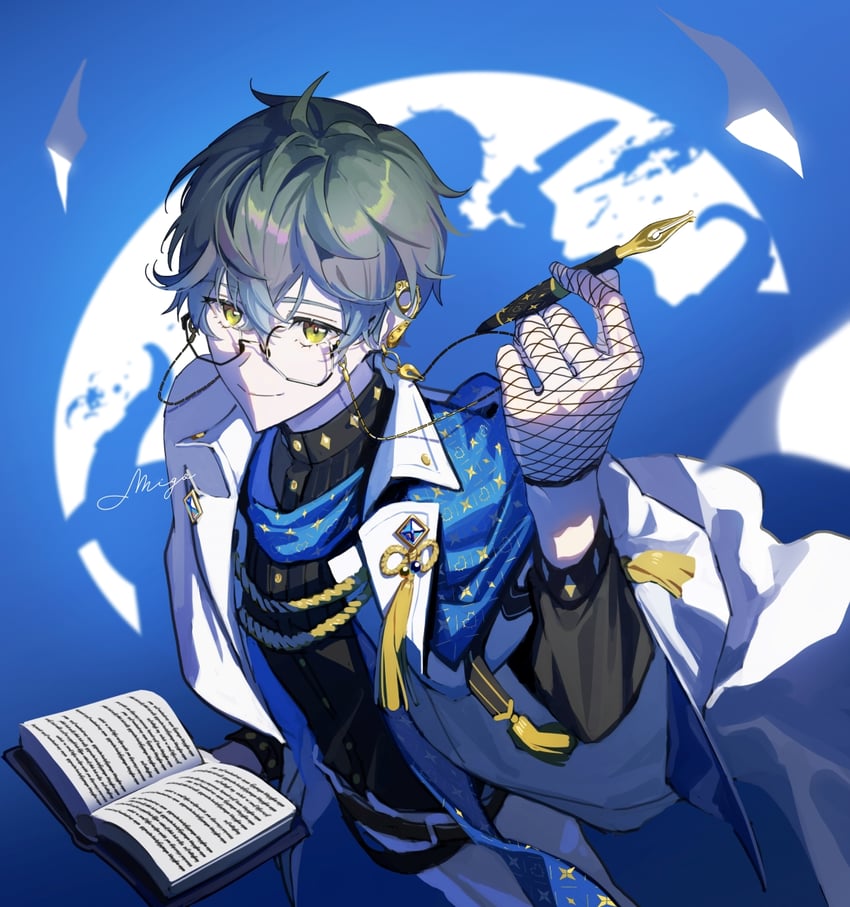 ike eveland (nijisanji and 1 more) drawn by migo45