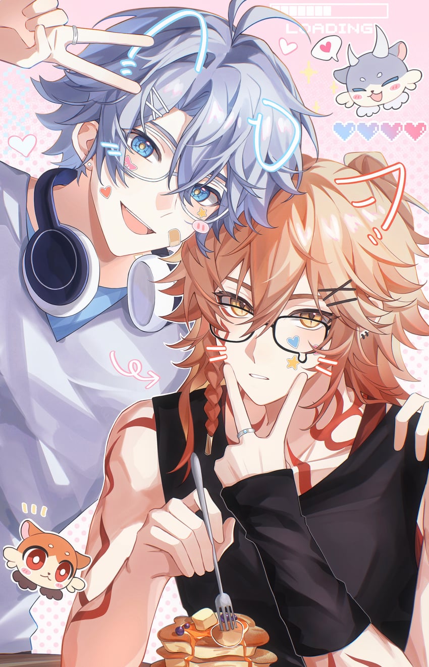 phainon and mydei (honkai and 1 more) drawn by linlinzi195