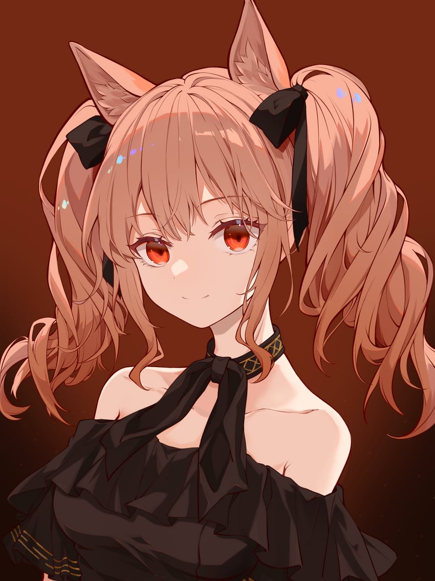 angelina (arknights and 1 more) drawn by kuro_(kuro_mz4278)