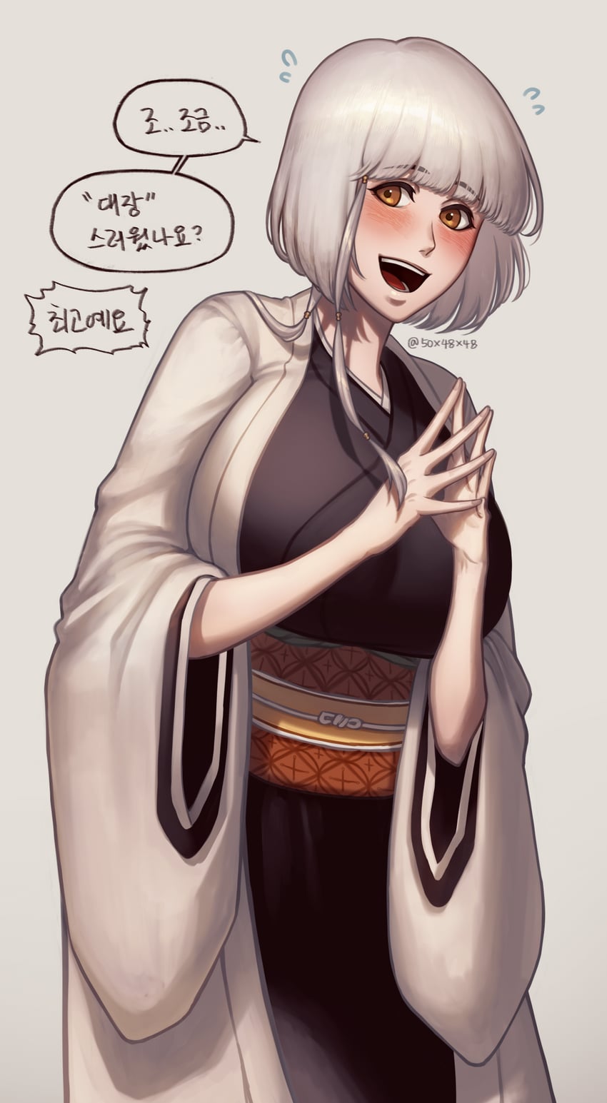 kotetsu isane (bleach and 1 more) drawn by 50x48x48