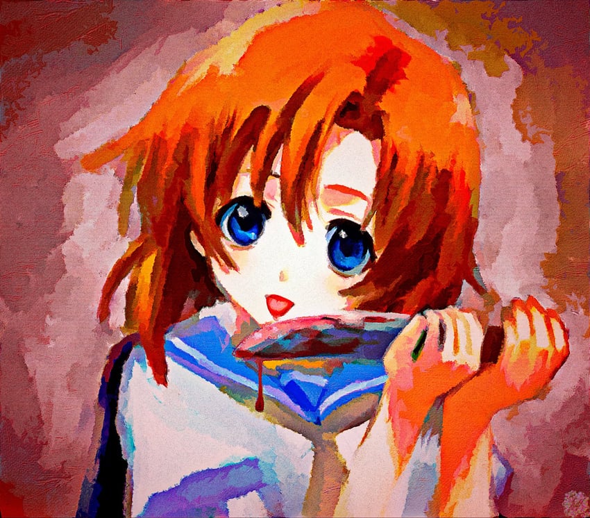 ryuuguu rena (higurashi no naku koro ni) drawn by kristianmaksak5