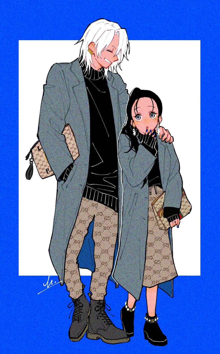 uzui tengen and hinatsuru (kimetsu no yaiba) drawn by and_rira