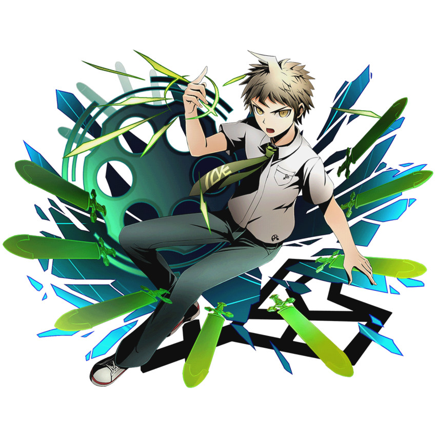 hinata hajime (danganronpa and 2 more) drawn by ucmm