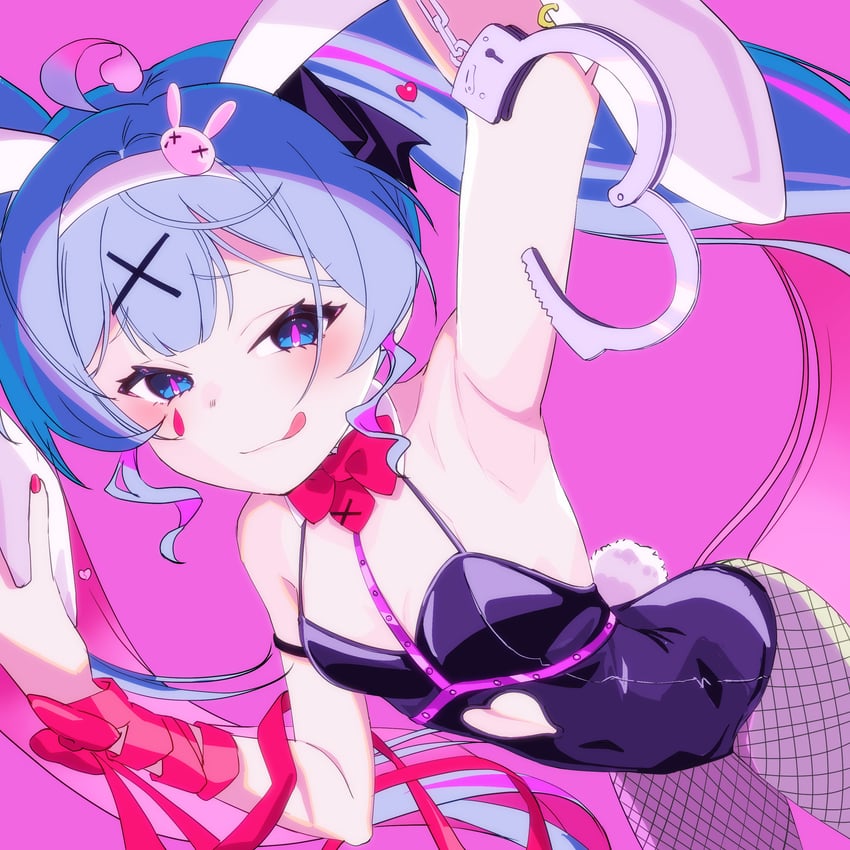 hatsune miku (vocaloid and 1 more) drawn by mukai